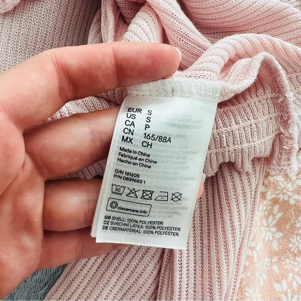 Ribbed Top - Powder Pink - Picture 5 of 5